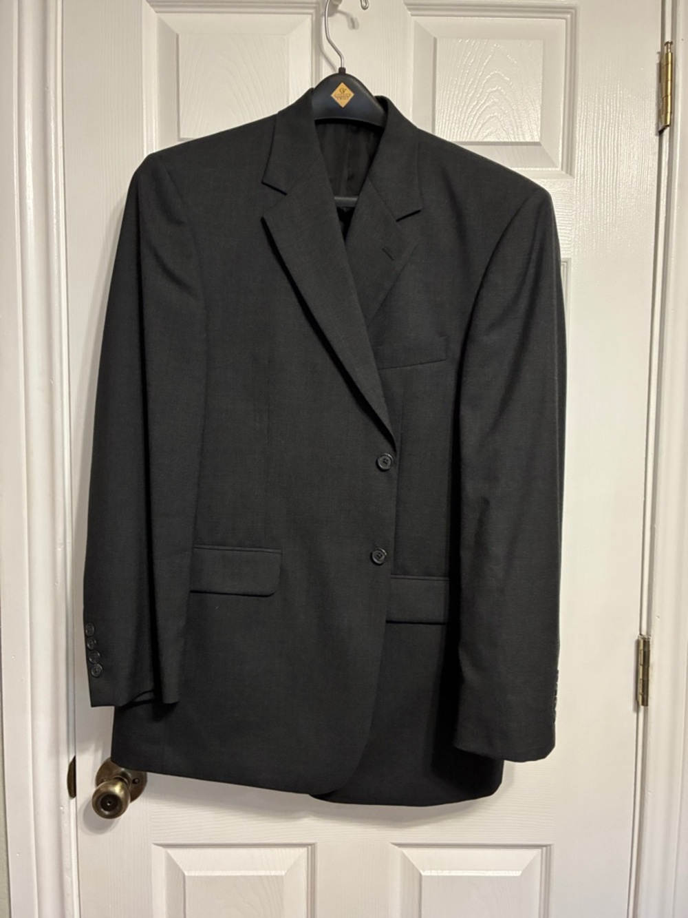 Stafford Men's charcoal gray Two-Button Suit Jacket
